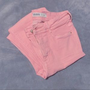 light pink skinny jeans